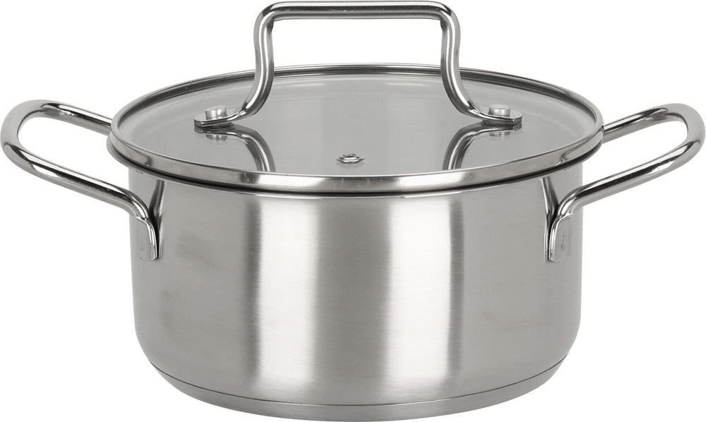 Cookinglife Kookpan - RVS - ø 16 cm / 1.3 liter - Geschikt voor alle warmtebronnen
