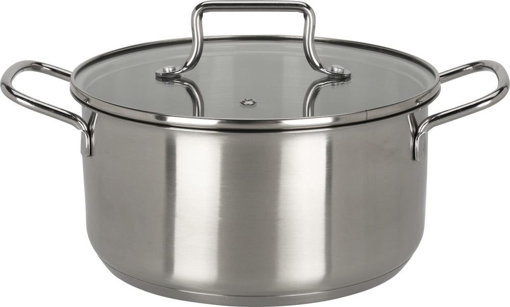 Cookinglife Pannenset 4-Delig RVS Kookpan ø 16, 18, 20 cm & Steelpan ø 16 - geschikt voor alle warmtebronnen