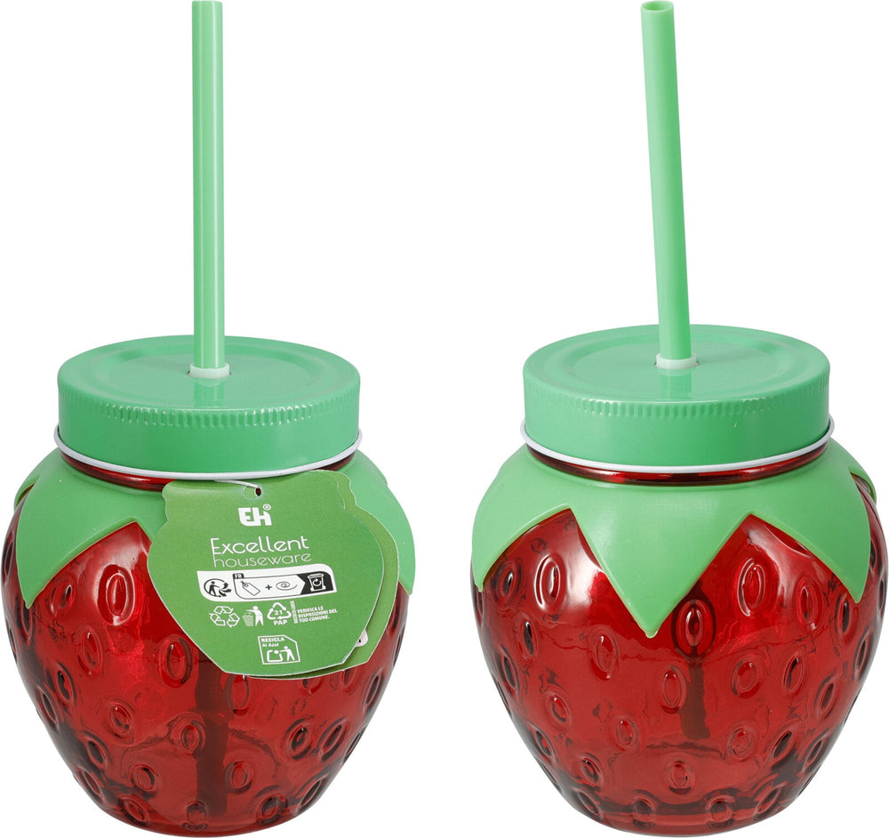 Cookinglife Drinkglas met rietje