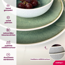 Assiettes de dîner Cookinglife Belize ø 25 cm - 6 pièces