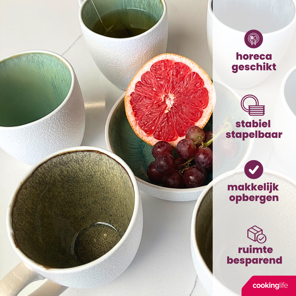 Mugs Cookinglife Belize 330 ml - 6 pièces