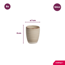 Tasses à café / Tasses Senseo Cookinglife Delice Gris 180 ml - 6 pièces