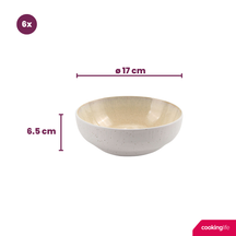 Bol en soupière Nola Sand ø 17 cm - 6 pièces