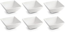 BonBistro Plat à tremper Yong Squito 7 x 7 cm - Blanc - 6 pièces