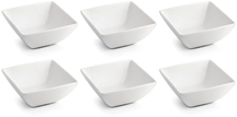 BonBistro Plat à tremper Yong Squito 7 x 7 cm - Blanc - 6 pièces