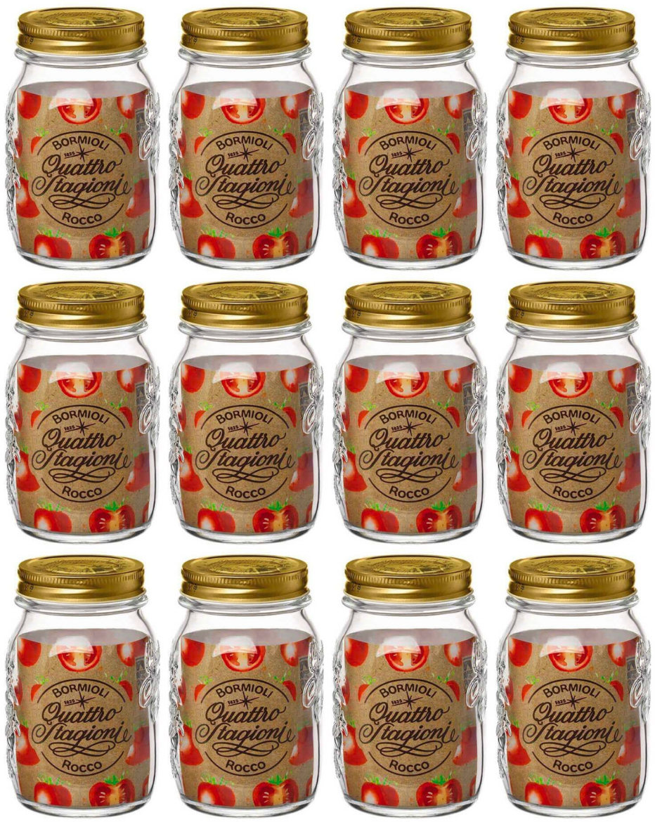 Bormioli Rocco Weckjars Quattro Stagioni - ø 9 cm / 500 ml - 12 pièces