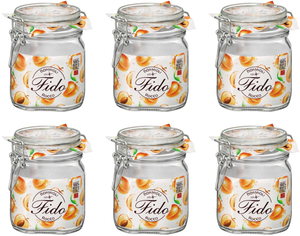 Ensemble de bocaux Bormioli Rocco - Bocal Weck - Fido - 750 ml - 6 pièces