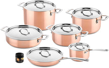 Ensemble de casseroles DUCQ en cuivre 6 pièces