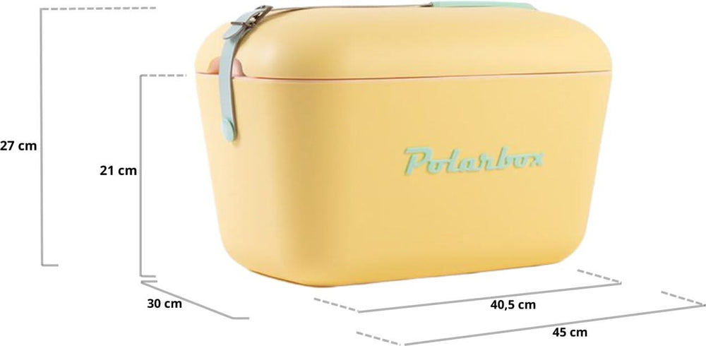 Polarbox Coolbox avec bandoulière - Jaune - 20 litres