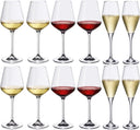 Villeroy & Boch Service de verres à vin La Divina - (Verres à vin rouge + Verres à vin blanc + Verres à champagne) - Service de 12 pièces