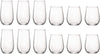 Bormioli Rocco Ensemble de verres à eau Electra - (Verres à eau et verres à long drink) - Ensemble de 12 pièces