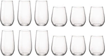 Bormioli Rocco Ensemble de verres à eau Electra - (Verres à eau et verres à long drink) - Ensemble de 12 pièces