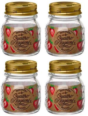 Set de bocaux Bormioli Rocco - Conservation - Quattro Stagioni - 250ml - 4 pièces