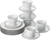 Ensemble de café Arzberg Cucina Colori Noir 18 pièces