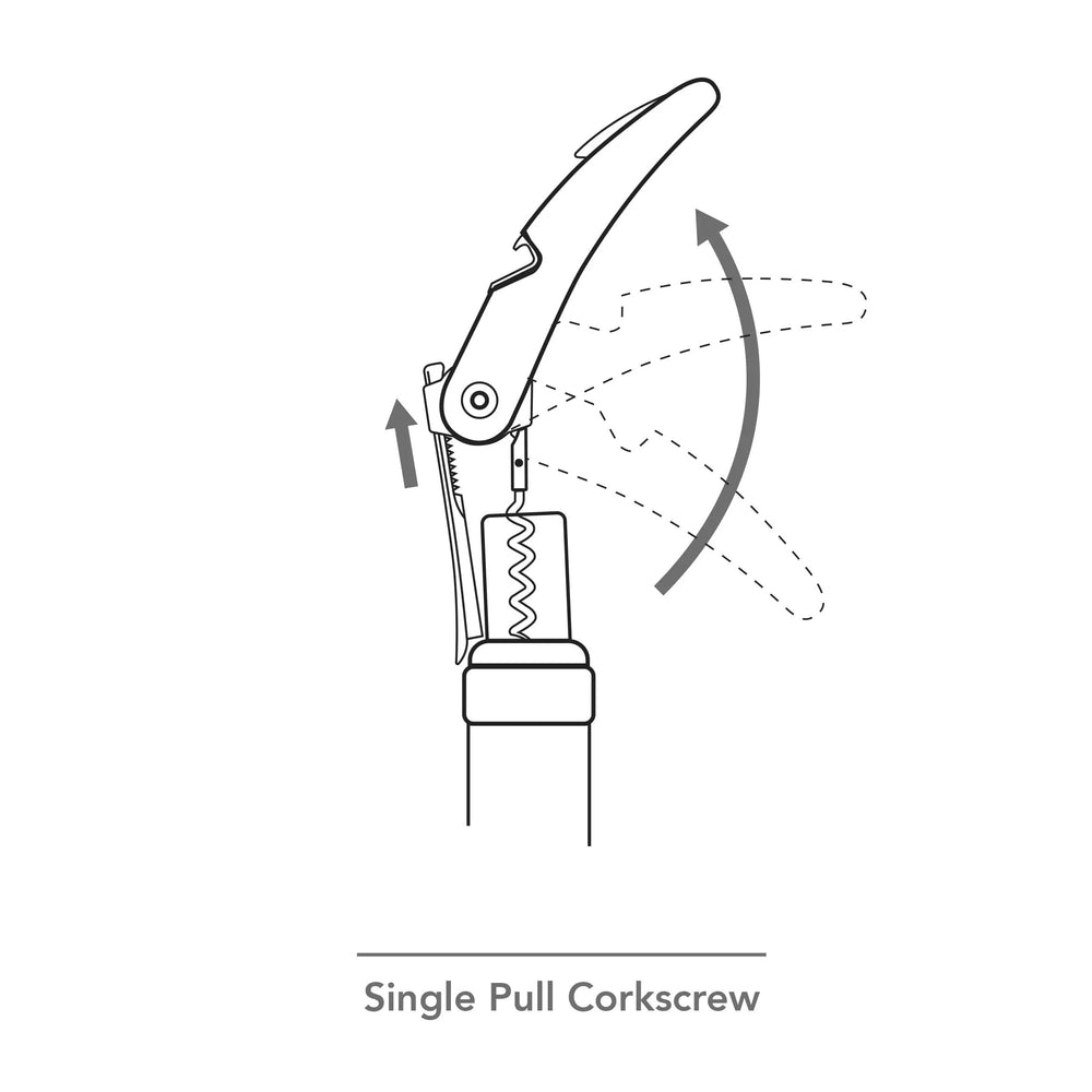 Tire-bouchon Vacu Vin Single Pull - Noir