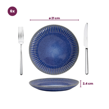 Assiettes à petit-déjeuner / Assiettes à dessert Cookinglife Aqua Maris ø 21 cm - 6 pièces