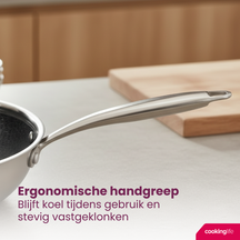 Cookinglife poêle HexaCook Ø 24 cm – compatible avec toutes les sources de chaleur – revêtement antiadhésif céramique 