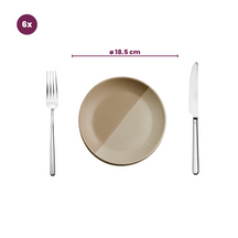 Assiettes à petit-déjeuner / Assiettes à dessert Cookinglife Leem ø 18,5 cm - 6 pièces