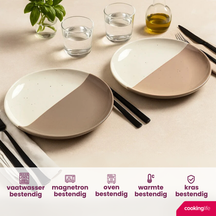 Assiettes de dîner Cookinglife Leem ø 27 cm - 6 pièces