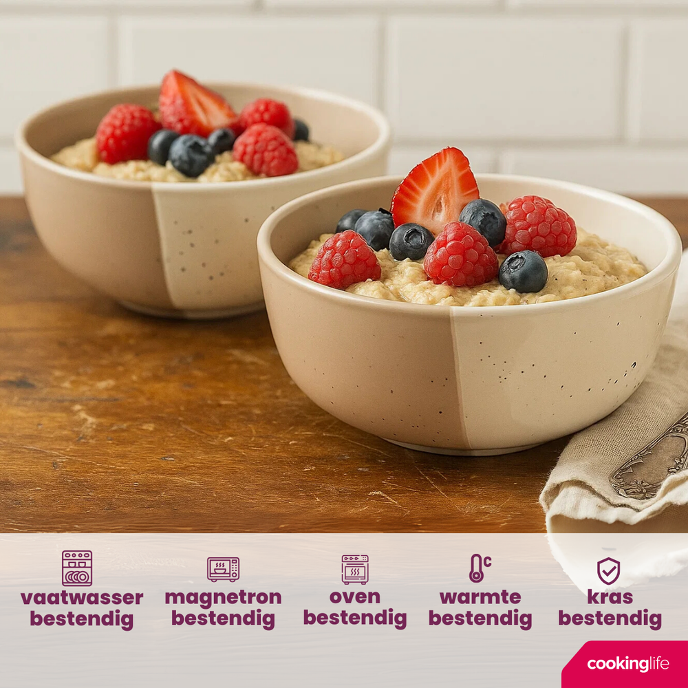 Bol de soupe / Bols Cookinglife Leem ø 15 cm - 6 pièces