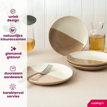 Assiettes à petit-déjeuner / Assiettes à dessert Cookinglife Leem ø 18,5 cm - 6 pièces