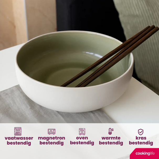 Bol de soupe / Bols Cookinglife Mos vert ø 16,5 cm - 6 pièces