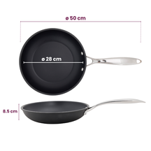 Cookinglife poêle Revolt Ø 28 cm – compatible avec toutes les sources de chaleur – revêtement antiadhésif céramique 
