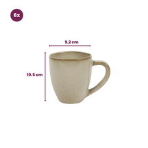 Ensemble de mugs Cookinglife - Mugs à café - Sabi - 450 ml - 6 pièces