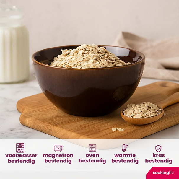 Bol de soupe / Bols Cookinglife Sabi Brun ø 15 cm - 6 pièces