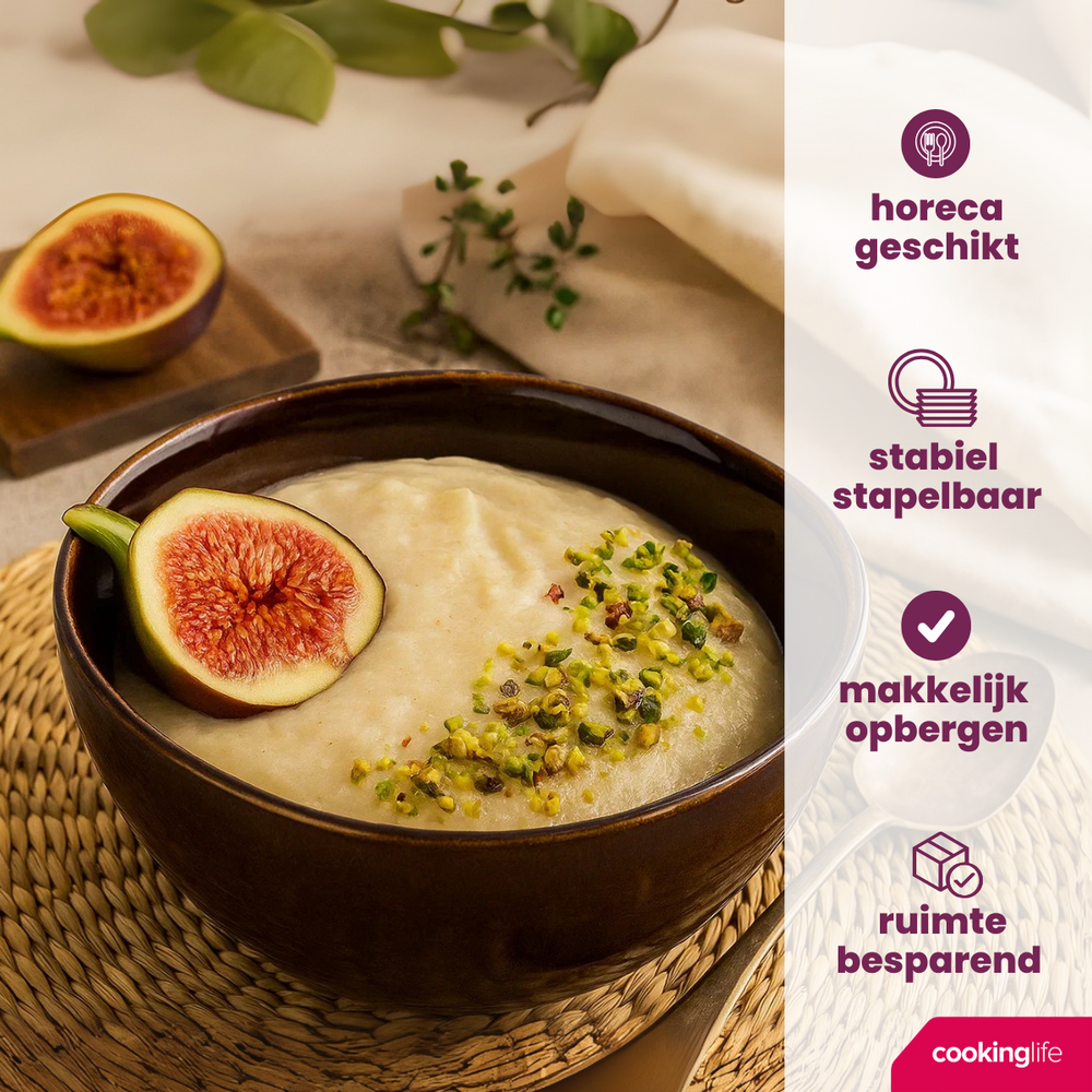 Bol de soupe / Bols Cookinglife Sabi Brun ø 15 cm - 6 pièces