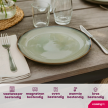 Assiettes à petit-déjeuner / Assiettes à dessert Cookinglife Sabi Vert ø 21 cm - 6 pièces