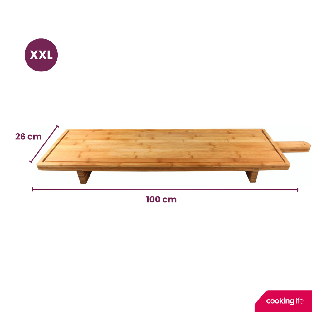 Planche de service Cookinglife - Planche a tapas - Organic - 100 x 26 cm