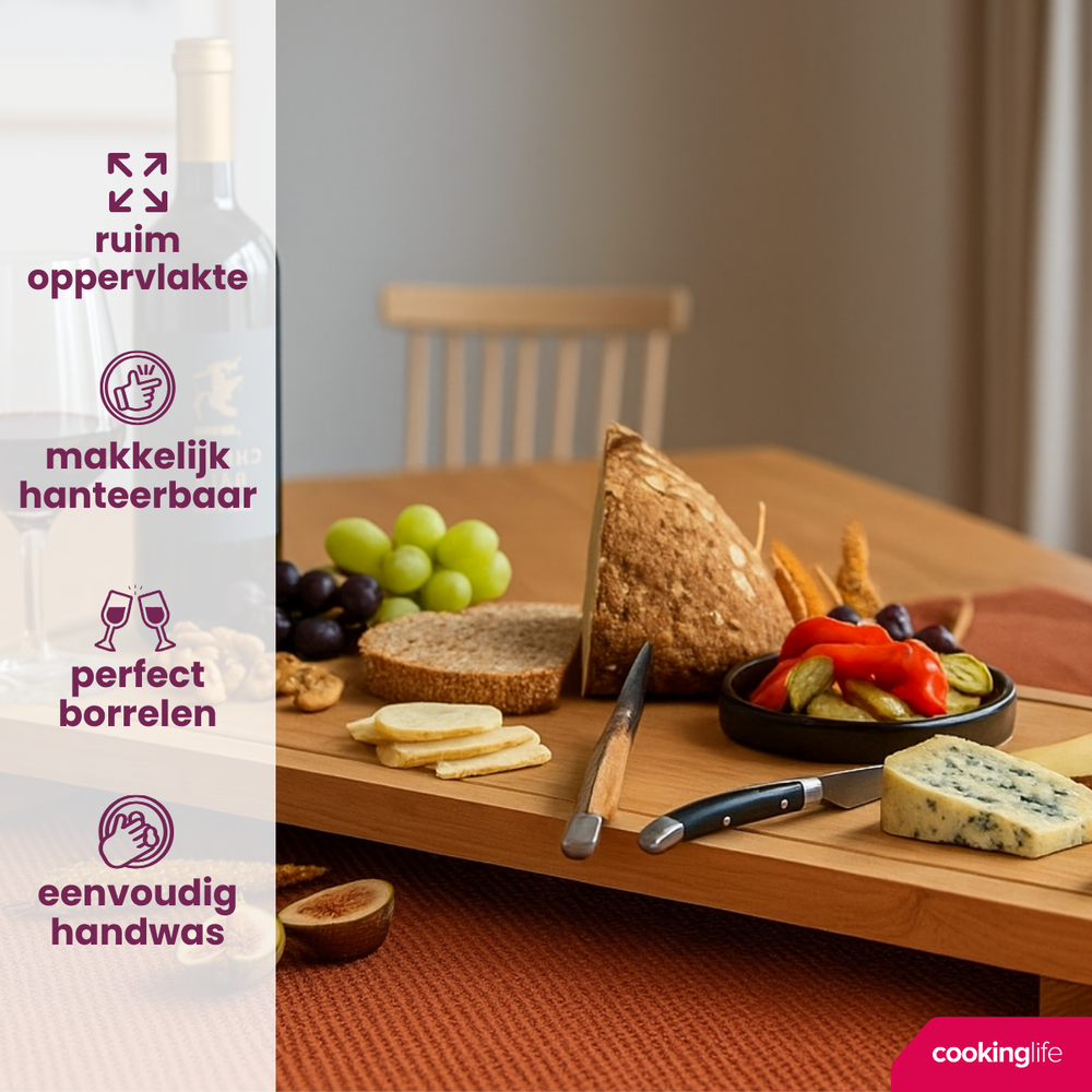 Planche de service Cookinglife - Planche a tapas - Organic - 100 x 26 cm