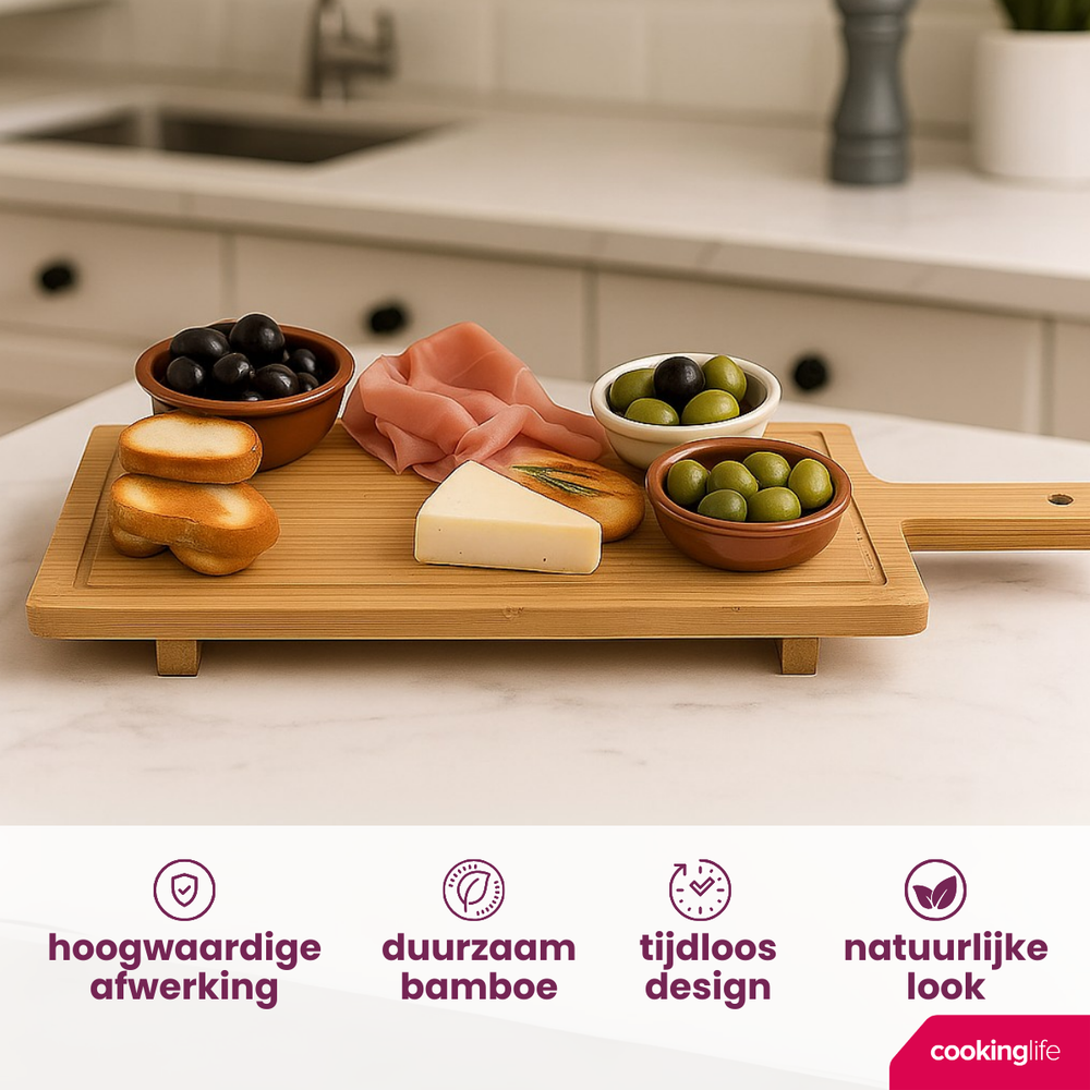 Planches de service Cookinglife - Bambou - 58 x 19 cm