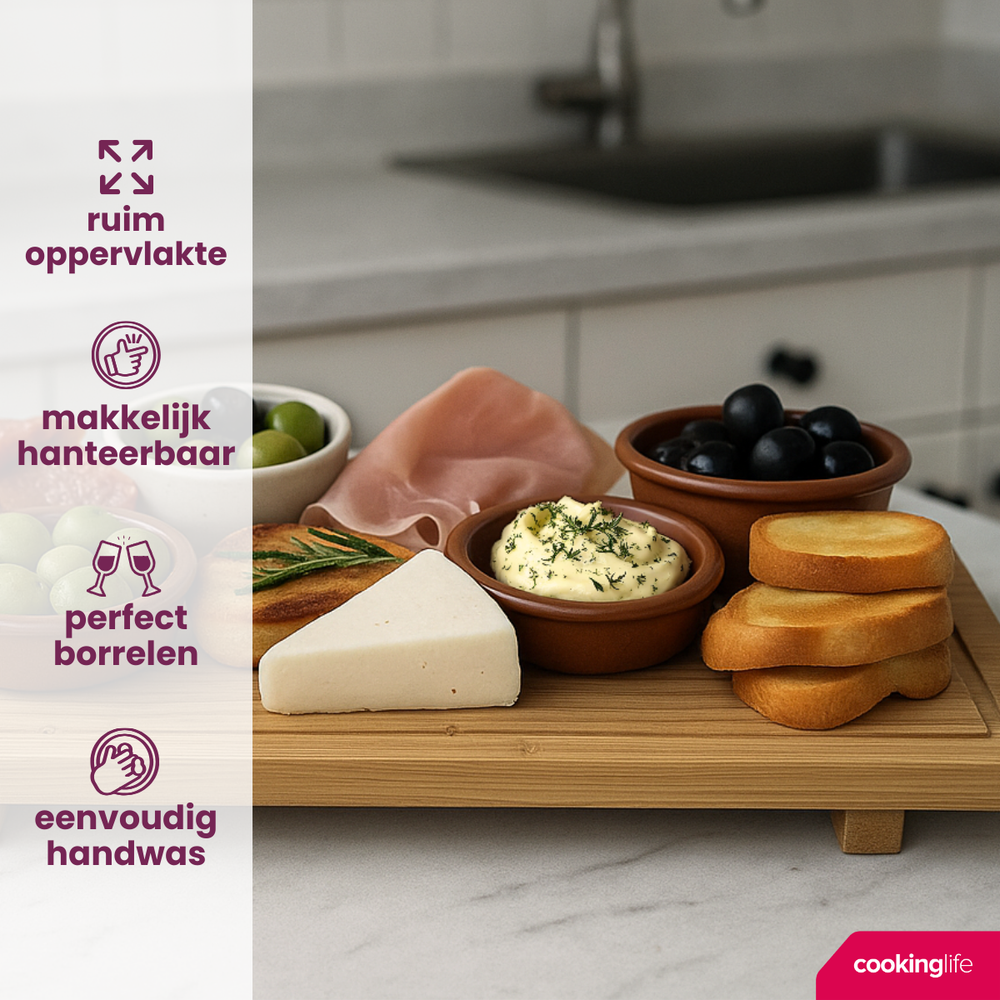 Planches de service Cookinglife - Bambou - 58 x 19 cm