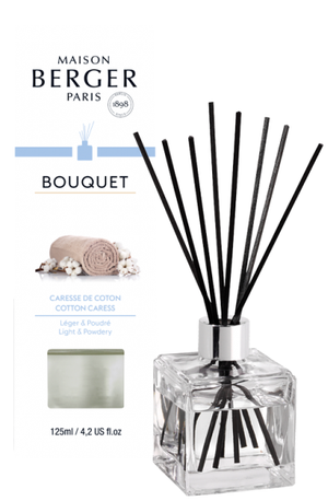 Bouquet parfumé Maison Berger - Bâtons parfumés - Caresse de Coton - 125 ml