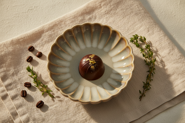 Assiettes à dessert Cosy & Trendy Astera Pearl Beige - ø 10,5 cm - 4 pièces