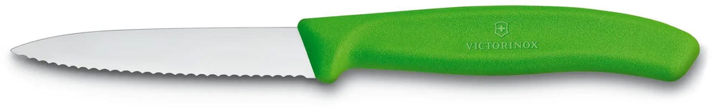 Victorinox Couteau d'office Swiss Classic - Vert - Dentelé - 8 cm