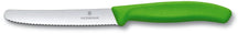 Victorinox Couteau à tomates / saucisses Swiss Classic - Vert - 11 cm