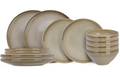 Service de vaisselle Cosy & Trendy Conico - 12 pièces / 4 personnes - 4 Assiette plates, 4 dessertborden en 4 bols