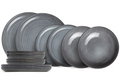Service de vaisselle Cosy & Trendy Kentucky Grey - 12 pièces / 4 personnes - 4 Assiette plates, 4 assiettes à petit-déjeuner en 4 assiettes creuses
