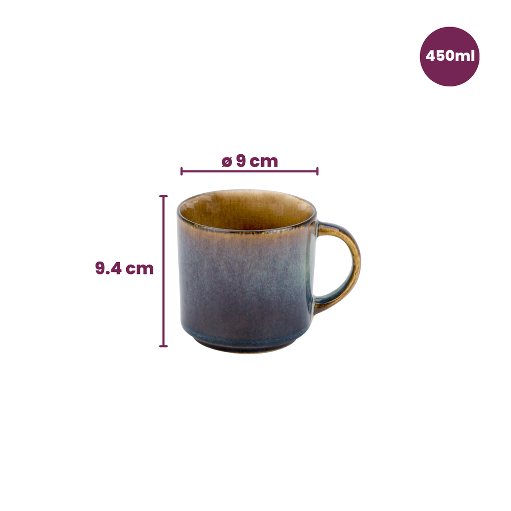 Mugs Cosy & Trendy Quintana Amber - 450 ml - 4 pièces