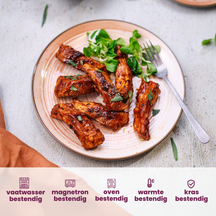 Assiettes de dîner Cosy & Trendy Sintra Terracotta ø 26 cm - 4 pièces