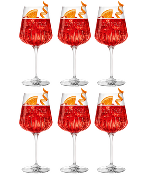 Verres Campari Spritz 450 ml - Verre officiel - 6 pièces