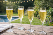 Champagneglazen Kunststof - CampVibe - Outdoor - Onbreekbaar - 165 ml - 4 Stuks - Cookinglife