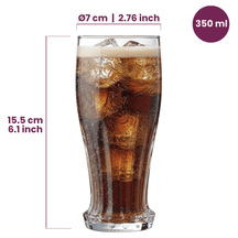 Ensemble de verres Coca-Cola - Long drink - Crown Cap - 350 ml - 4 pièces