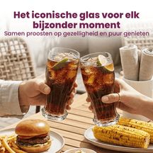 Ensemble de verres Coca-Cola - Long drink - Crown Cap - 350 ml - 4 pièces