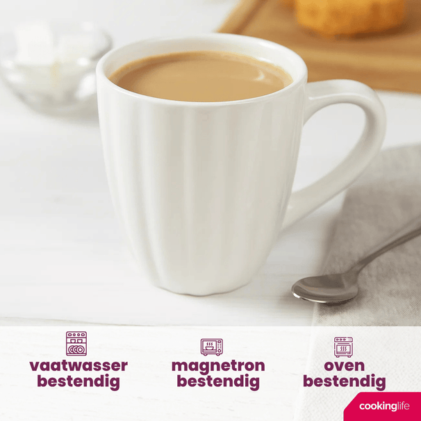 Ensemble de mugs Cookinglife - Mugs a café - Cardida - 350 ml - 6 pièces