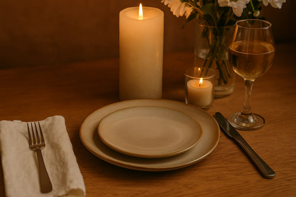 Assiettes de dîner Cookinglife Sabi Beige ø 26 cm - 6 pièces