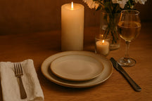 Assiettes de dîner Cookinglife Sabi Beige ø 26 cm - 6 pièces